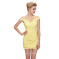 GK Sexy Women's Slim Fit Cap Sleeve Party Lace Mini Dress CL009851-1